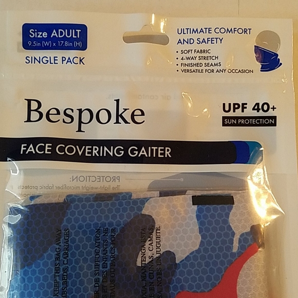 🆕️ Bespoke face covering gaiter "R,W,B" Adult - Picture 2 of 5